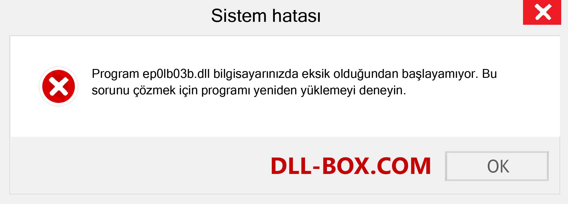 ep0lb03b.dll dosyası eksik mi? Windows 7, 8, 10 için İndirin - Windows'ta ep0lb03b dll Eksik Hatasını Düzeltin, fotoğraflar, resimler